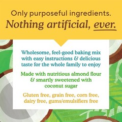 Dairy-Free Almond Flour Vanilla Cake Mix – Easy Gluten-Free Baking, 11.5 Oz