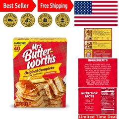 32 Ounce Mrs. Butterworth Pancake and Waffle Mix – Just Add Water for Breakfast