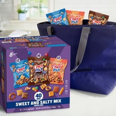 Chex Mix Variety Pack: Traditional, Cheddar & M&M Sweet & Salty, 1.75 oz, 40 ct.