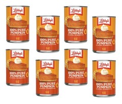 Libby’s 100% Pure Pumpkin Puree – 8 Pack (15 oz Cans) | Non-GMO, All-Natural