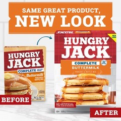 (6 Pack) Complete Buttermilk Pancake Mix and Waffle Mix, 32 Oz Box.