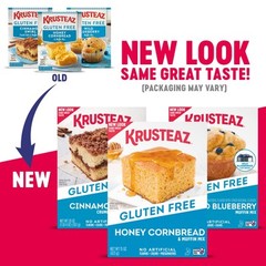 Krusteaz Gluten Free Cinnamon Crumb Cake Mix Pack of 2 Easy to Make Baking Mix