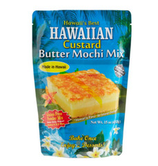 Two (2) Hawaii’s Best – HAWAIIAN CUSTARD BUTTER MOCHI 15 oz Luau Dessert Mix