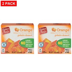 Baker’s Corner Orange Gelatin Mix, 3 oz – Pack of 2