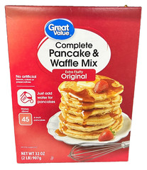 Great Value Complete Extra Fluffy Original Pancake & Waffle Mix 32 oz