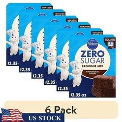Zero Sugar Chocolate Fudge Brownie Mix Sugar Free Dessert Easy Baking 12 oz Box