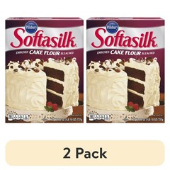 (2 pack) Pillsbury Softasilk Cake Flour, 26 oz Box