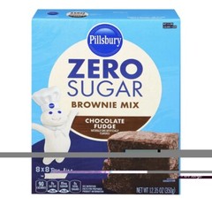 Pillsbury ZERO SUGAR Brownie Mix Chocolate Fudge Tasty Mix Delicious