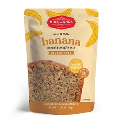 Gluten Free Banana Bread Muffin Mix 10G Protein 50 Less Sugar 10.57 Ounce