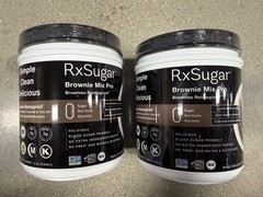 2 Tubs RX Sugar Mix Brownie Keto Canister 26.8 oz Each Bb 12/2026