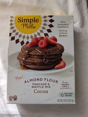 SIMPLE MILLS Almond Flour Pancake & Waffle Mix COCOA 10 oz PROTEIN & ANTIOXIDANT