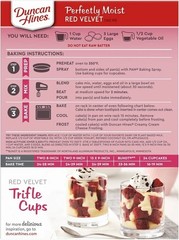 DUNCAN HINES Perfectly Moist RED VELVET Cake Mix 15.25 oz Box – 8 PACK