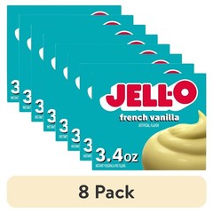 Instant Pudding & Pie Filling Mix, French Vanilla Flavor, 3.4 oz Box (Pack of 8)