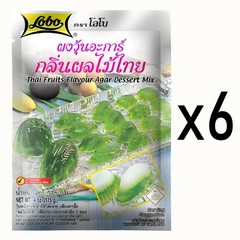 Lobo Thai Dessert Mix – Custard, Agar Jelly or Tofu Pudding Mix – Set of 6 packs