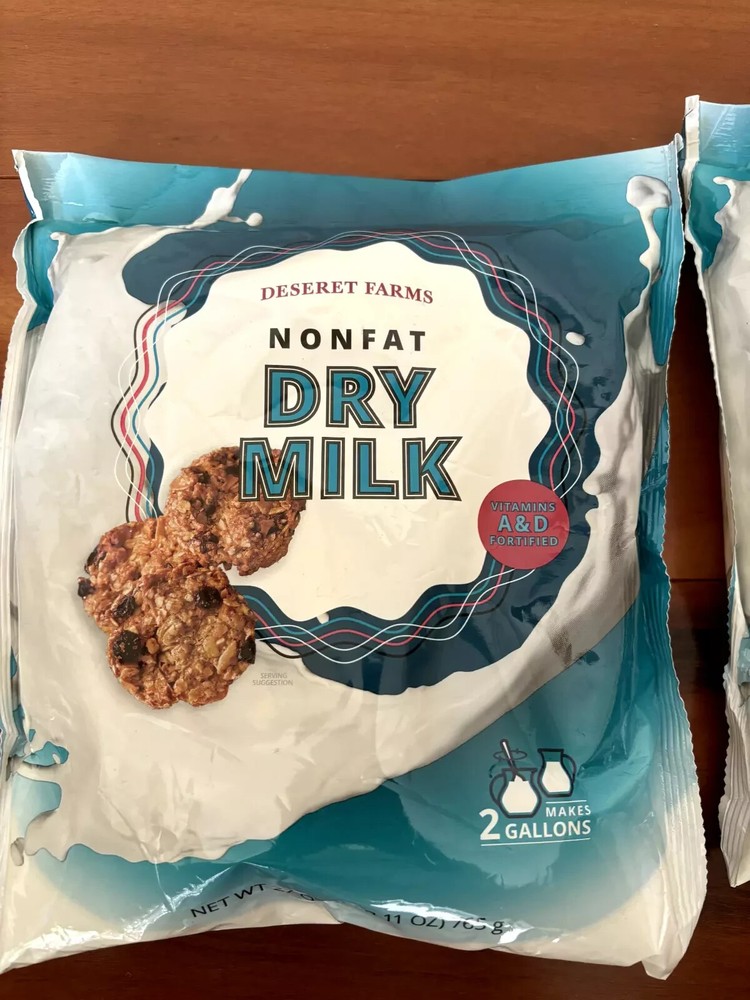5 Pouches Desert Farms Nonfat Dry Milk 27 oz ea x 5 Exp Oct 2026 B