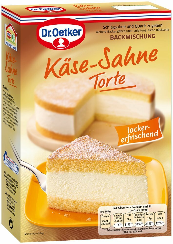 Dr. Oetker Cheese-cream Cake Baking Mix New from Germany