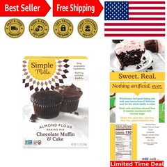 All-Natural Gluten-Free Chocolate Muffin Mix – 10.4oz Pack for Healthy Baking