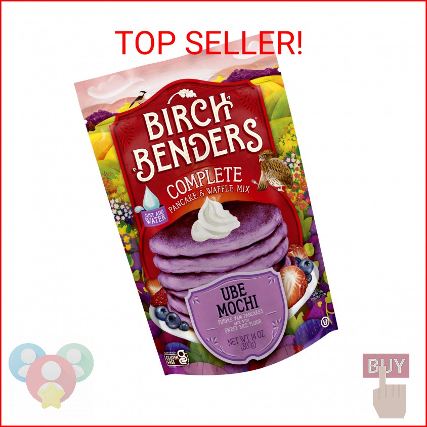 Birch Benders Ube Mochi Pancake & Waffle Mix, 14 oz Bag