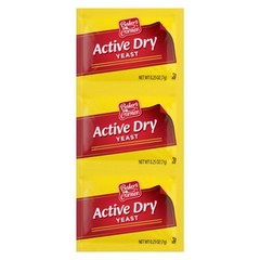 Baker’s Corner Active Dry Yeast Packets, 3 count – Pack of 2