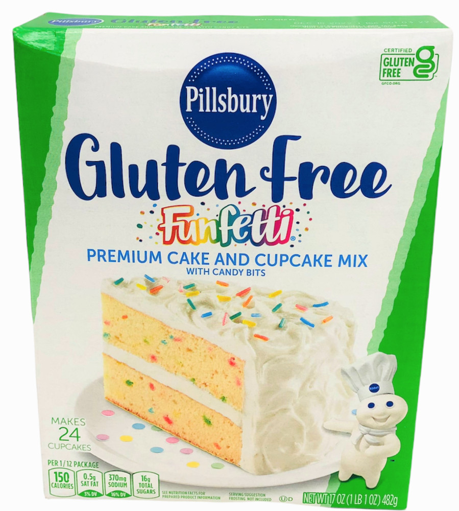 Pillsbury Gluten Free Funfetti Premium Cake & Cupcake Mix with Candy Bits 17 oz