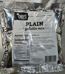 Chef’s Companion Plain Gelatin Mix 16 oz (1 lb) Bags – Case of 12