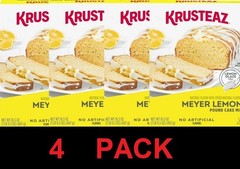 Krusteaz Meyer Lemon Pound Cake & Lemon Glaze Mix 16.5 oz Box – 4 PACK