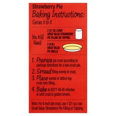 Strawberry Pie Filling and 21 oz Pack of 4 Cans Combo