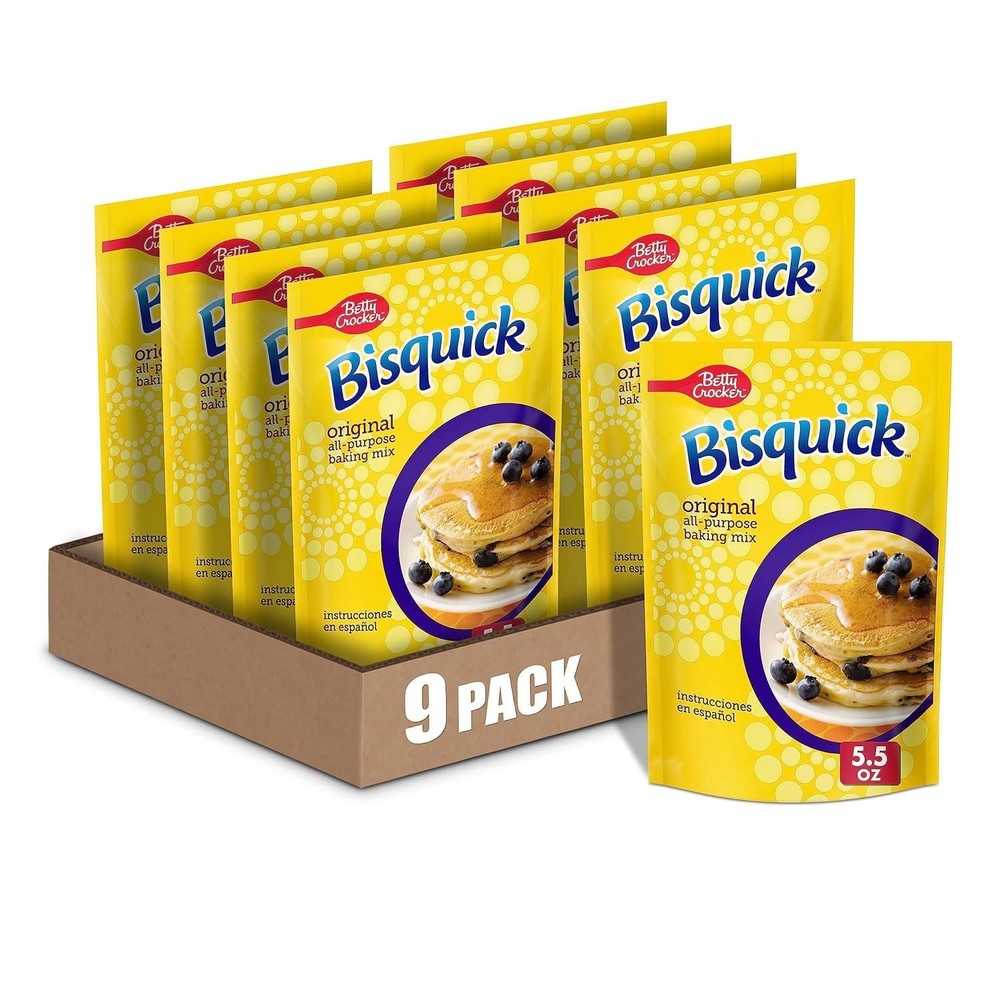 Betty Crocker Bisquick Original All-Purpose Baking Mix, 5.5 Ounce (Pack of 9)