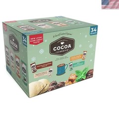 34-Count Creamy Hot Cocoa Mix Variety – Chocolate Supreme, Salted Caramel & More