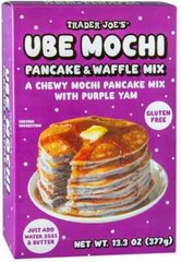 Trader Joe’s 13.3 oz. UBE MOCHI Chewy Pancake Waffle Mix Purple Yam *BB 10/2026*