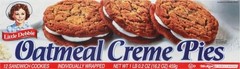 Little Debbie Oatmeal Crème Pie 16. 2 oz