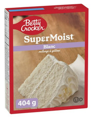 Betty Crocker Super Moist White Cake Mix, 404g (4 Pack)