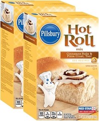 Pillsbury Hot Roll Baking Mix Cinnamon Flavor for Rolls Pizza Crust Pantry 16oz