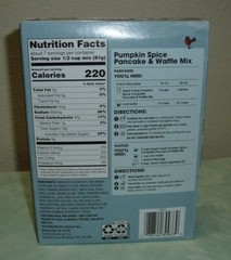 Great Value Complete Pancake & Waffle Mix ~ PUMPKIN SPICE ~ BB 03/22/2026