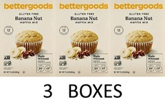 bettergoods Banana Nut Muffin Mix GLUTEN FREE 15.6 oz Box – 3 BOXES