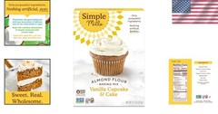 Dairy-Free Almond Flour Vanilla Cake Mix – Easy Gluten-Free Baking, 11.5 Oz