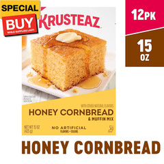 Honey Cornbread and Muffin Mix, 15 Ounce (Pack of 12)