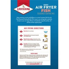 Louisiana Fish Fry Air Fryer Seasoned Coating Mix for Fish