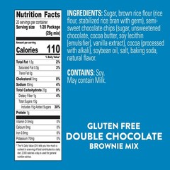 Krusteaz Double Chocolate Brownie Mix, Includes Chocolate Chips, 20 oz
