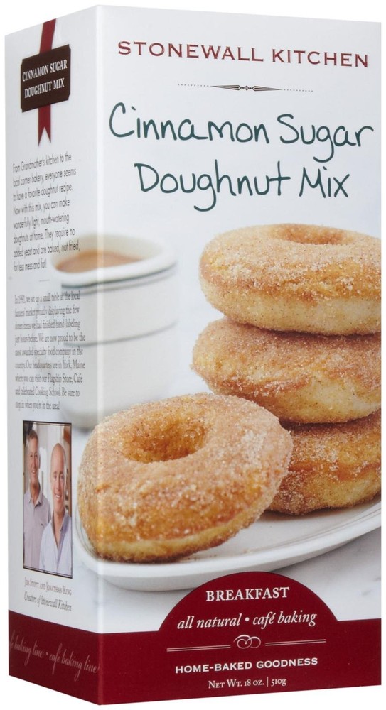 Stonewall Kitchen Cinnamon Sugar Doughnut Mix 18 Ounce Guilt Free Baking Mix