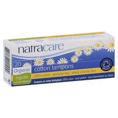 Natracare Regular Non-Applicator Tampons 20 ct (Pack of 3)