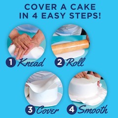 Satin Ice Fondant for Cake Decorating, Black 2 Pound