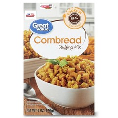 (4 pack) Great Value Cornbread Stuffing Mix, 6 oz