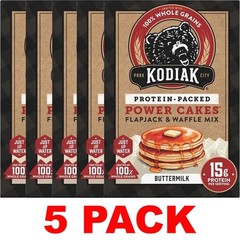 KODIAK Protein Power Cakes BUTTERMILK Flapjack & Waffle Mix 20 oz Box – 5 PACK