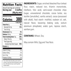 Delicious Double Chocolate Muffin Mix, 20oz Box, Pack of 6
