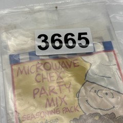 vintage Microwave Chex Party Mix Seasoning Pack Charlie Brown