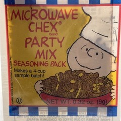 vintage Microwave Chex Party Mix Seasoning Pack Charlie Brown