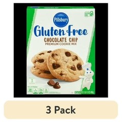 Gluten Free Chocolate Chip Cookie Mix Premium 3 Pack 17.5 oz Box