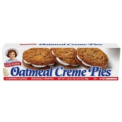 16.2 OZ of Oatmeal Crème Pies – 12 Soft Cookies, Perfect for On-the-Go Treats
