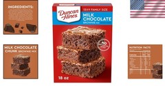 Duncan Hines Milk Chocolate Brownie Mix – 18 oz. for Effortless Indulgence
